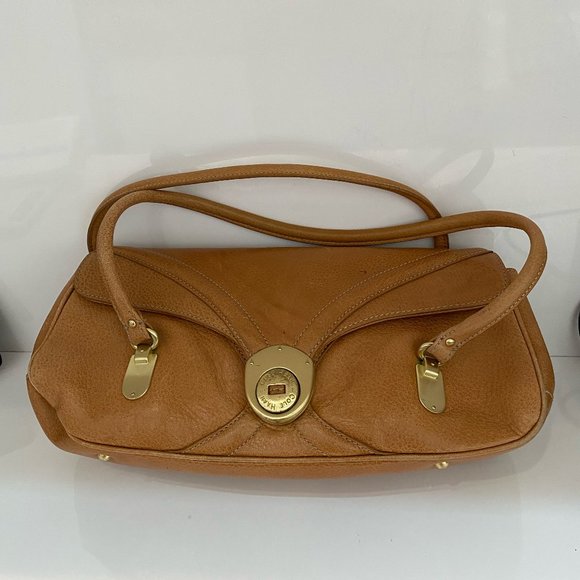 Tan Pebbled Leather Bag - Picture 1 of 3